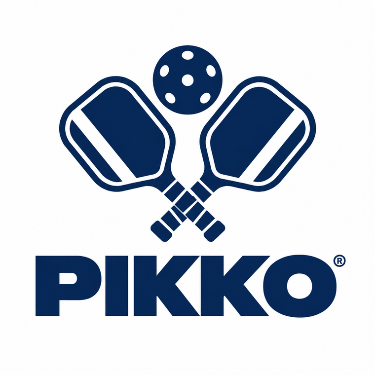 PIKKO crossed pickleball paddles logo
